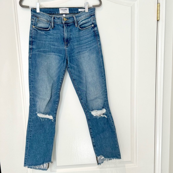 Frame Denim Le High Straight Jeans, Size 26 - Picture 2 of 6